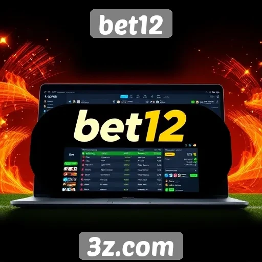 Funcionalidade da plataforma de apostas da bet12