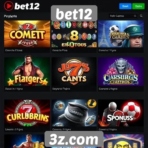 Análise das opções de jogos disponíveis no bet12