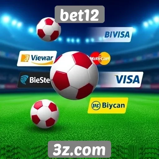 Sistemas de pagamento disponíveis no bet12